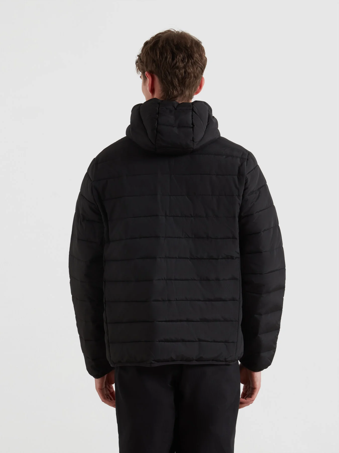 Kennedy Wadded Coat In Black - Image 3