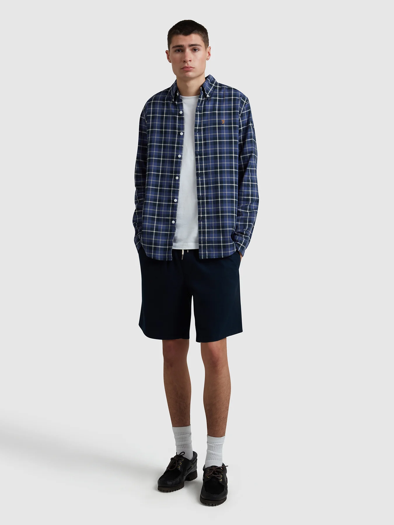Macgregor Check Shirt In Sigil Blue - Image 2