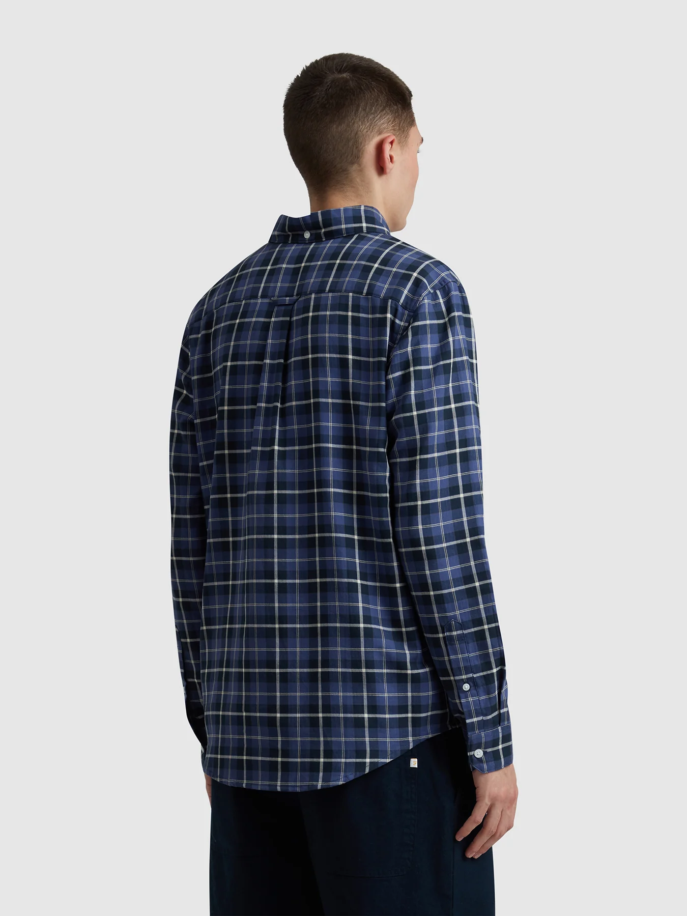 Macgregor Check Shirt In Sigil Blue - Image 3