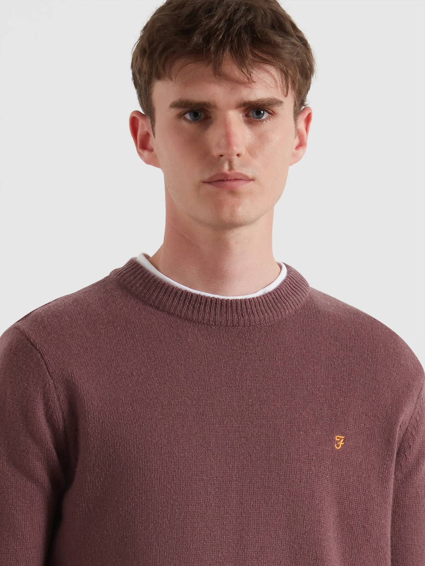 Maidstone Lambswool Sweater In Dusky Mauve - Image 4