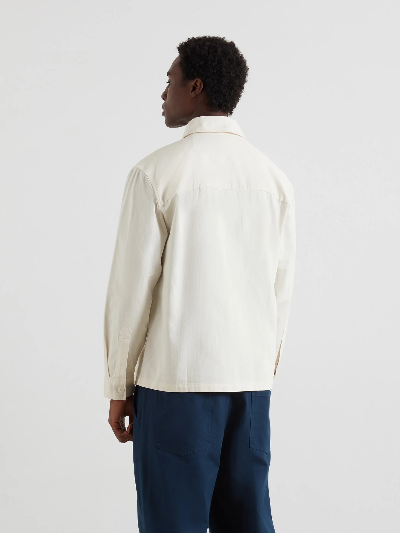 Marshall Overshirt In Ecru - Image 3