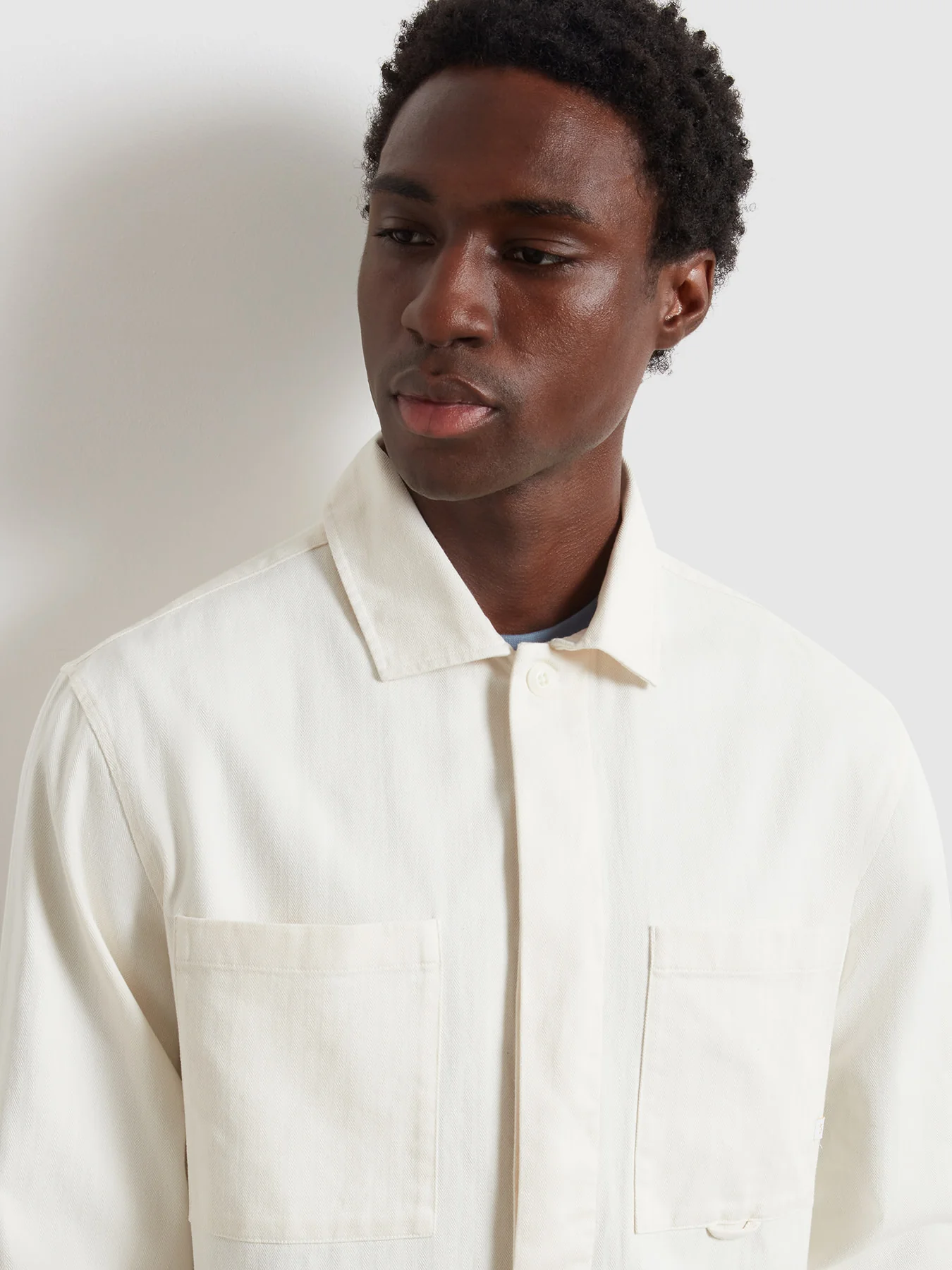 Marshall Overshirt In Ecru - Image 4