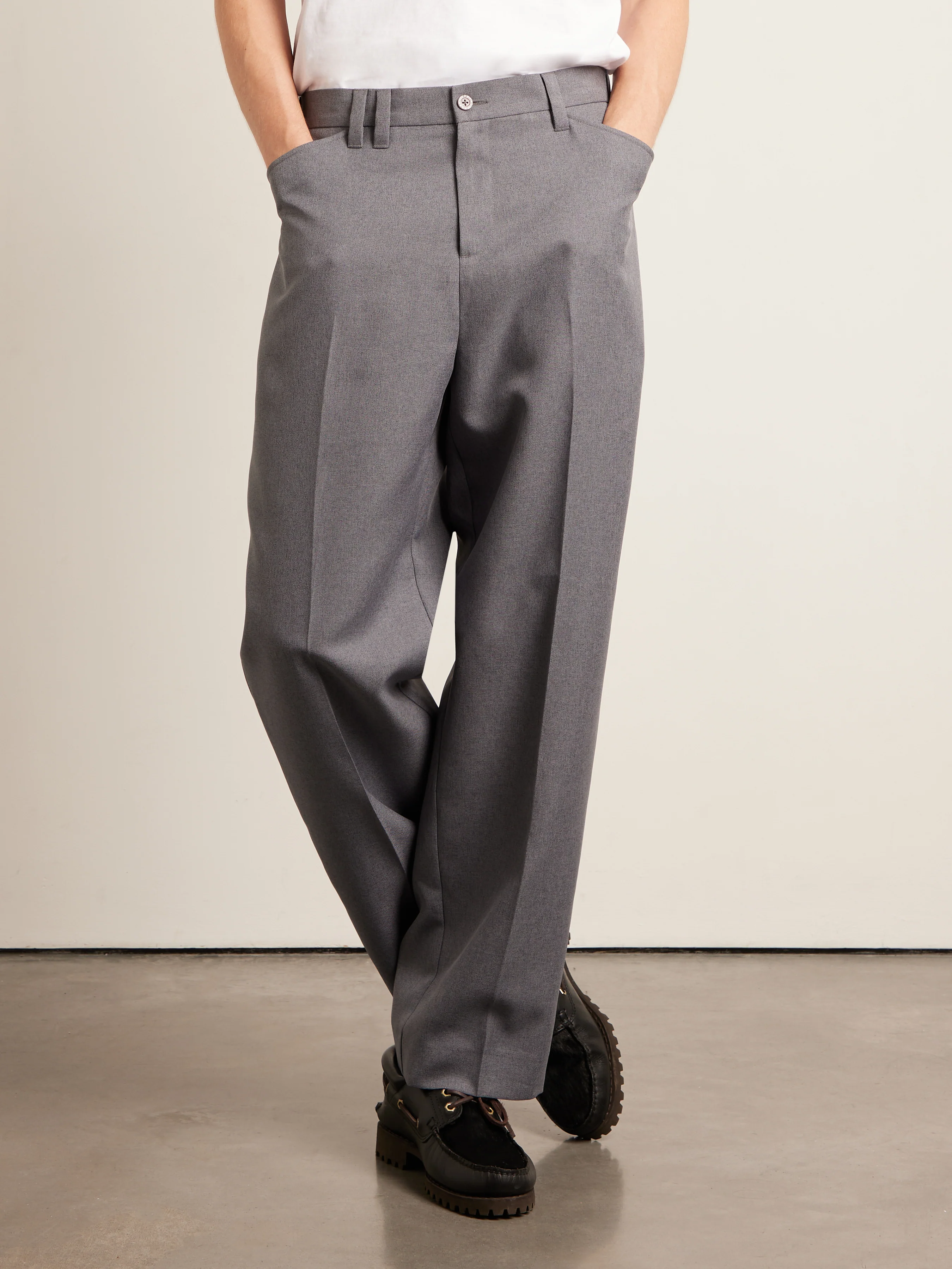 Marty Archive Twill Trousers In Dark Grey - Image 3