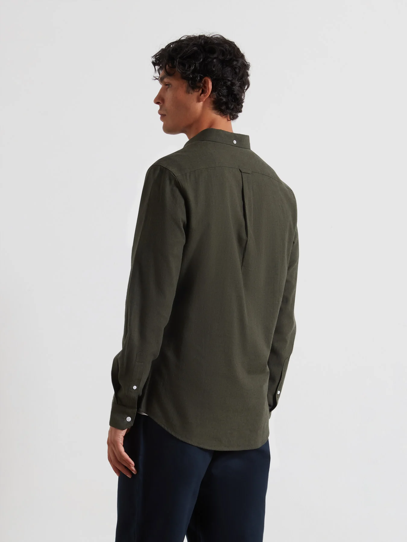 Milners Shirt In Evergreen Marl - Image 3