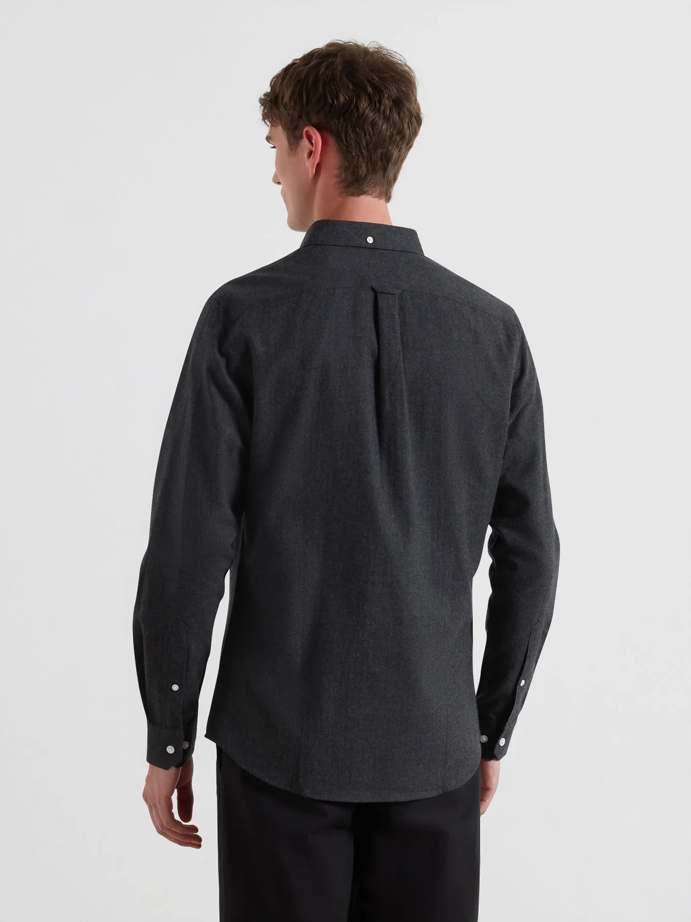Milners Shirt In Charcoal Marl - Image 3