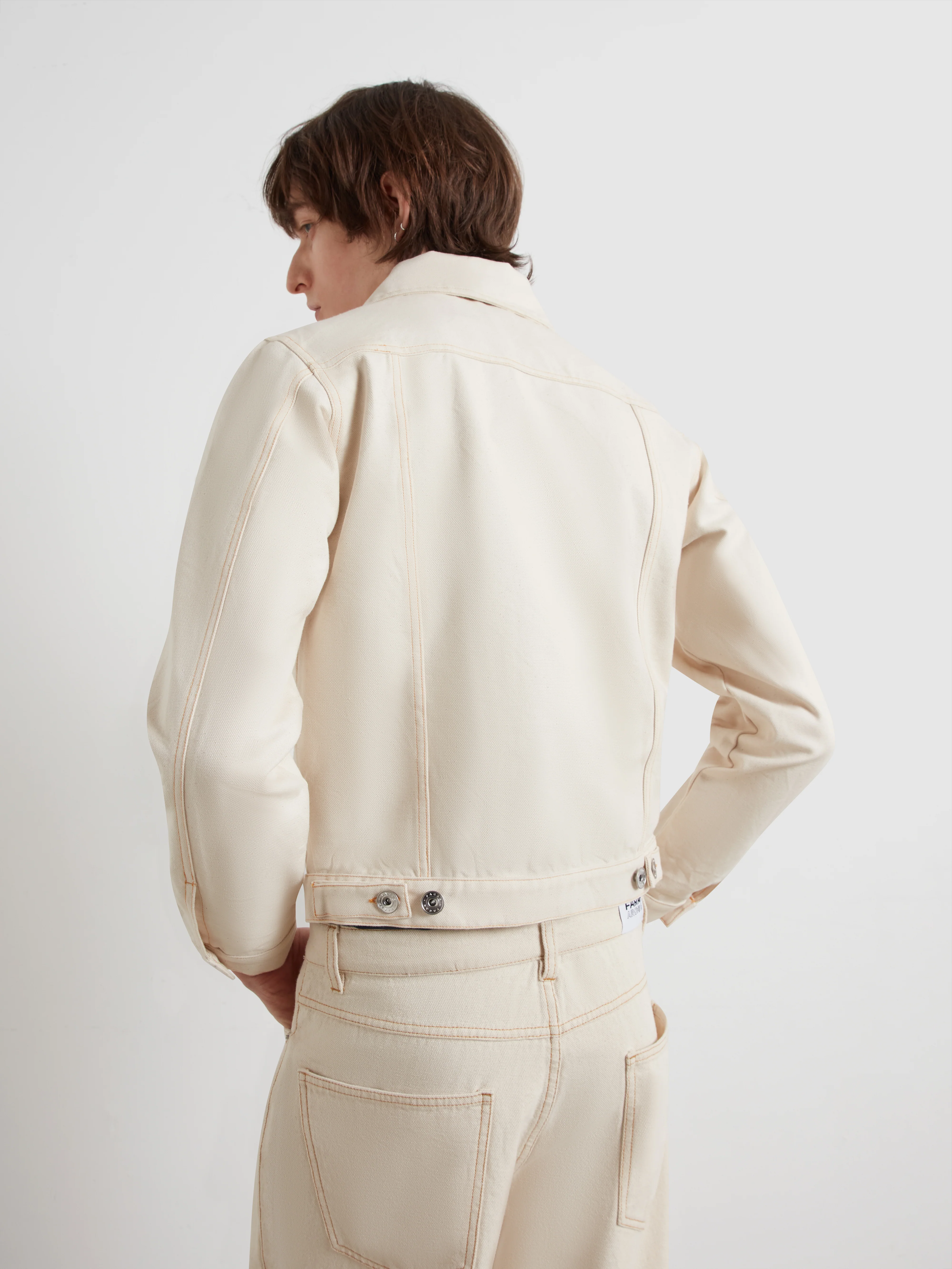 Montoya Archive Trucker Jacket In Ecru - Image 3