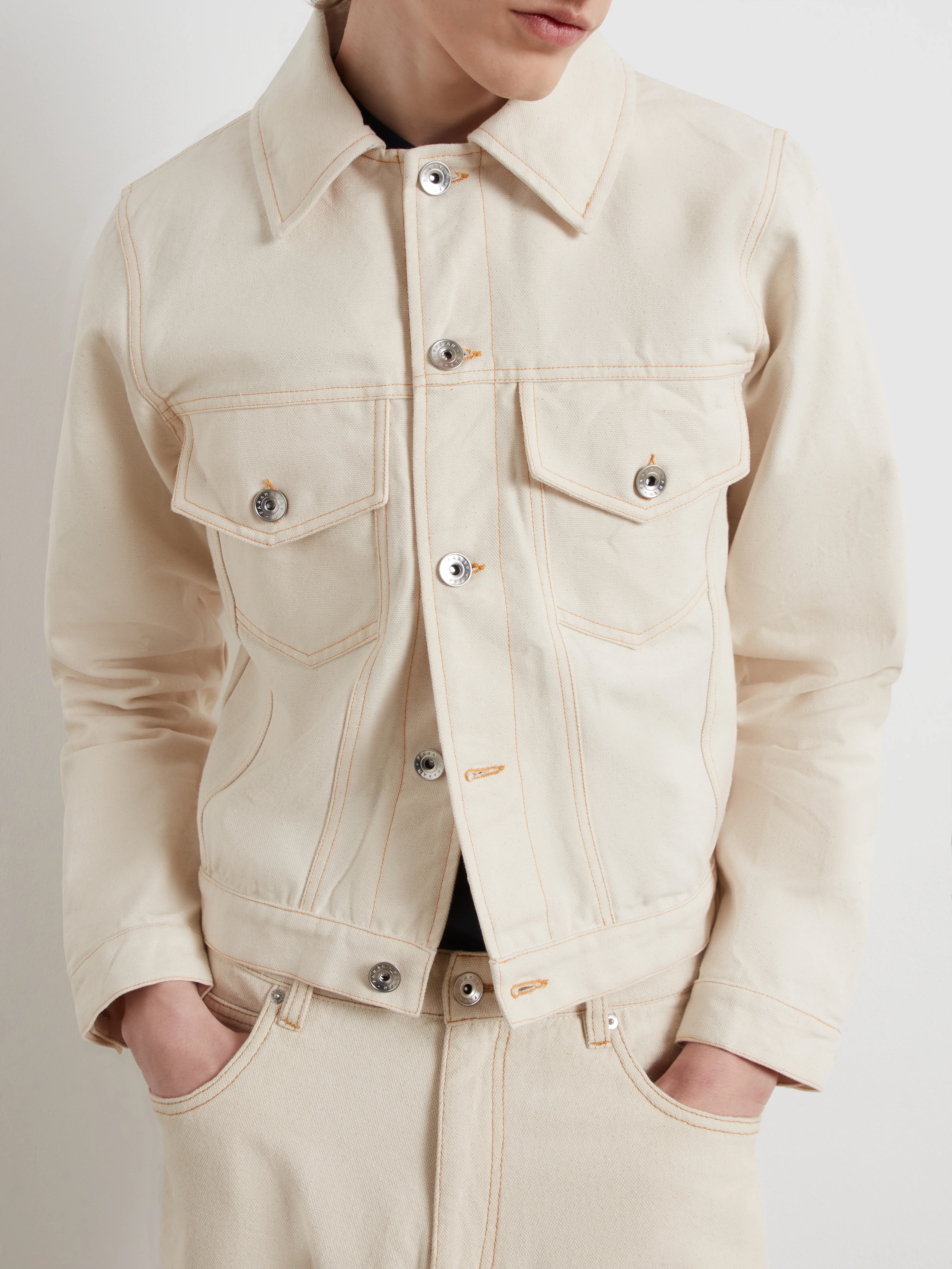 Montoya Archive Trucker Jacket In Ecru - Image 4