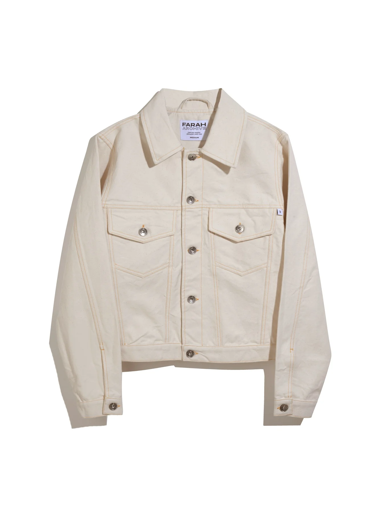 Montoya Archive Trucker Jacket In Ecru - Image 5