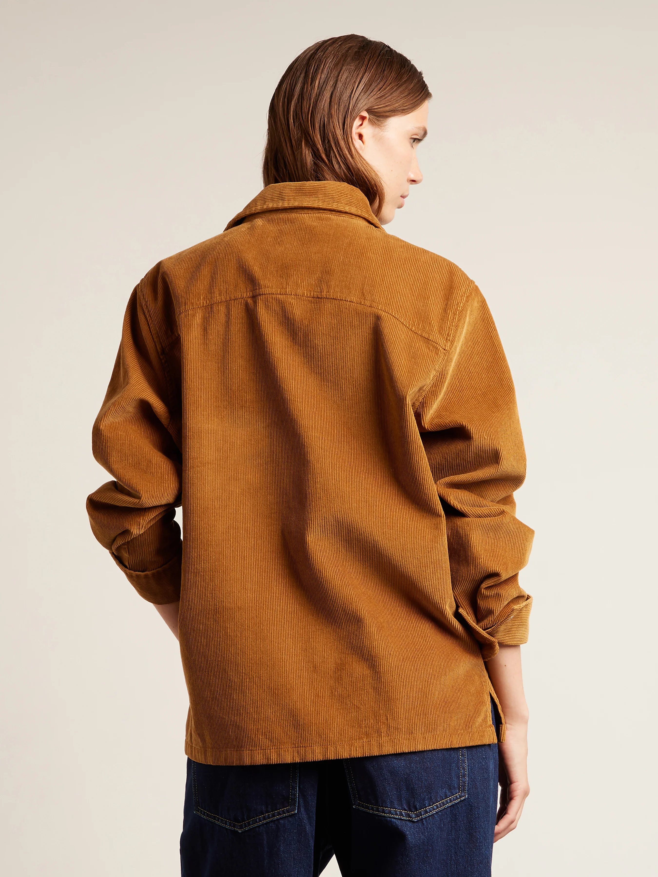 Montwood Archive Cord Overshirt In Rich Tobacco - Image 7