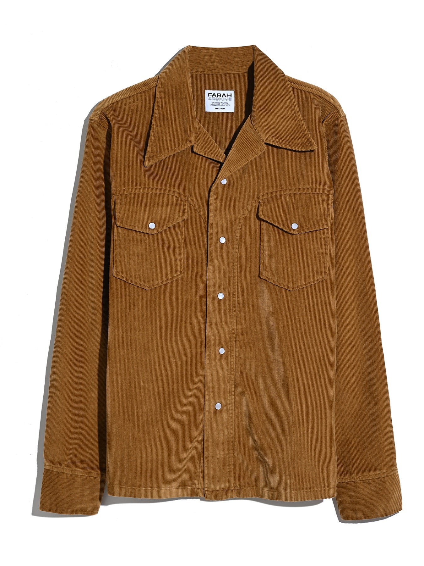 Montwood Archive Cord Overshirt In Rich Tobacco - Image 9