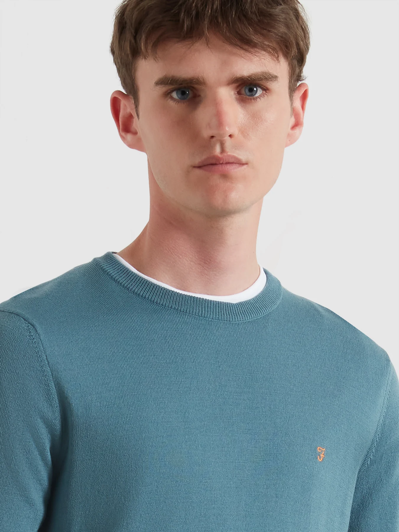 Mullen Merino Wool Sweater In Chalk Blue - Image 4