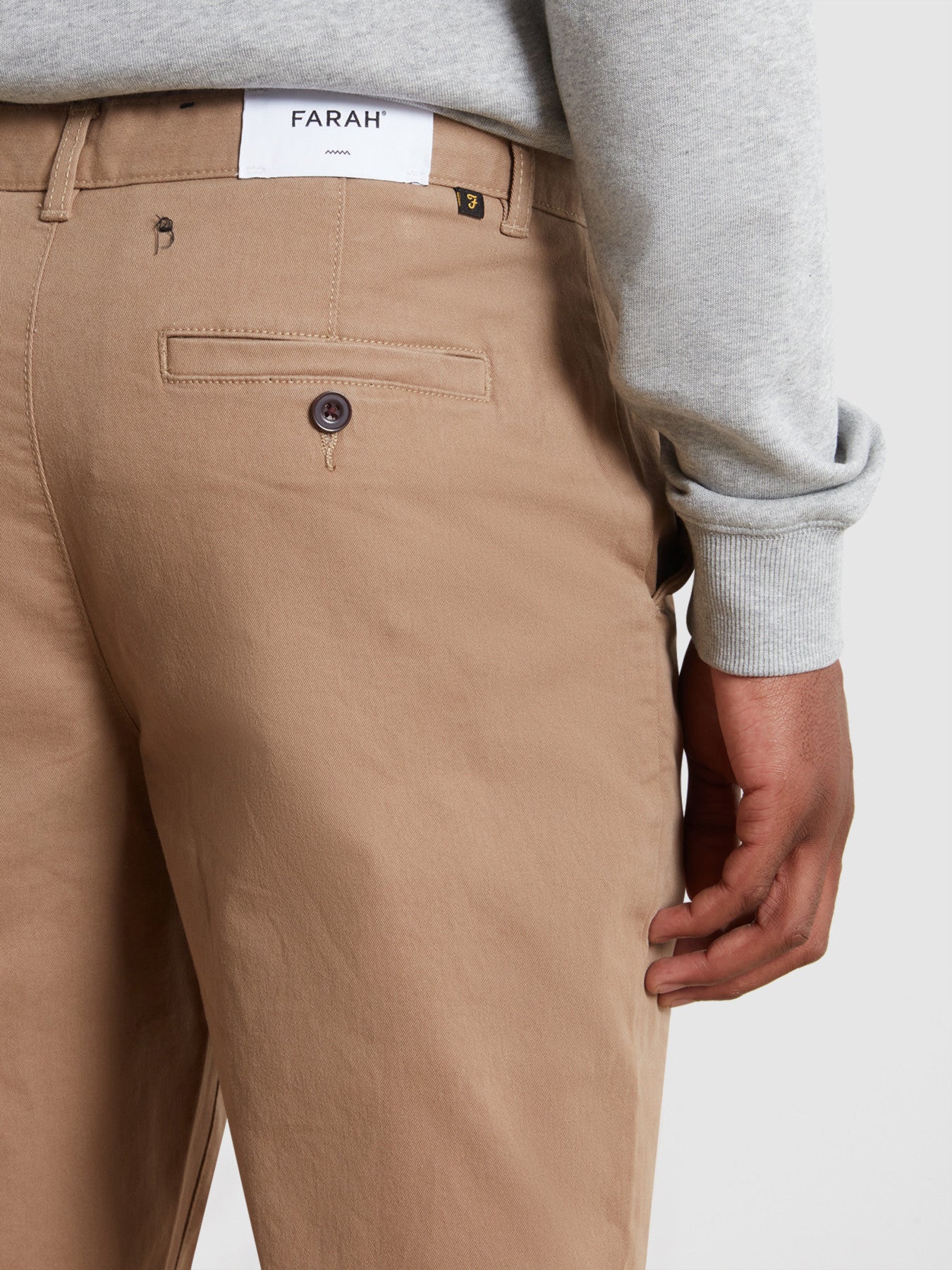 Norwood Regular Fit Chinos In Beige - Image 4