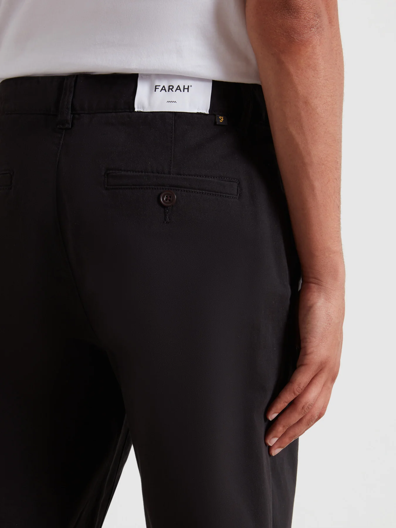 Norwood Regular Fit Chinos In Black - Image 4