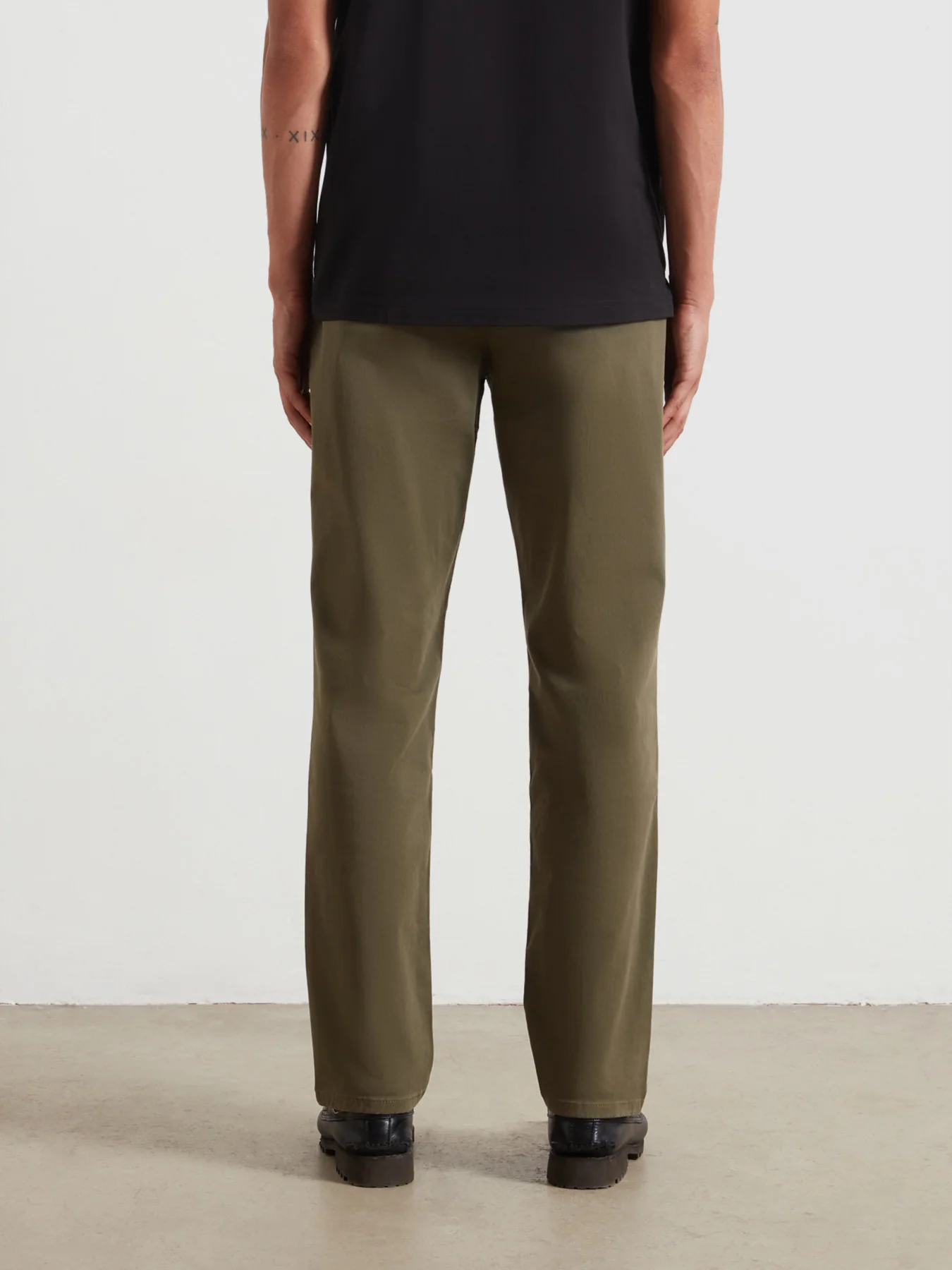 Norwood Regular Fit Chinos In Olive Green - Image 3