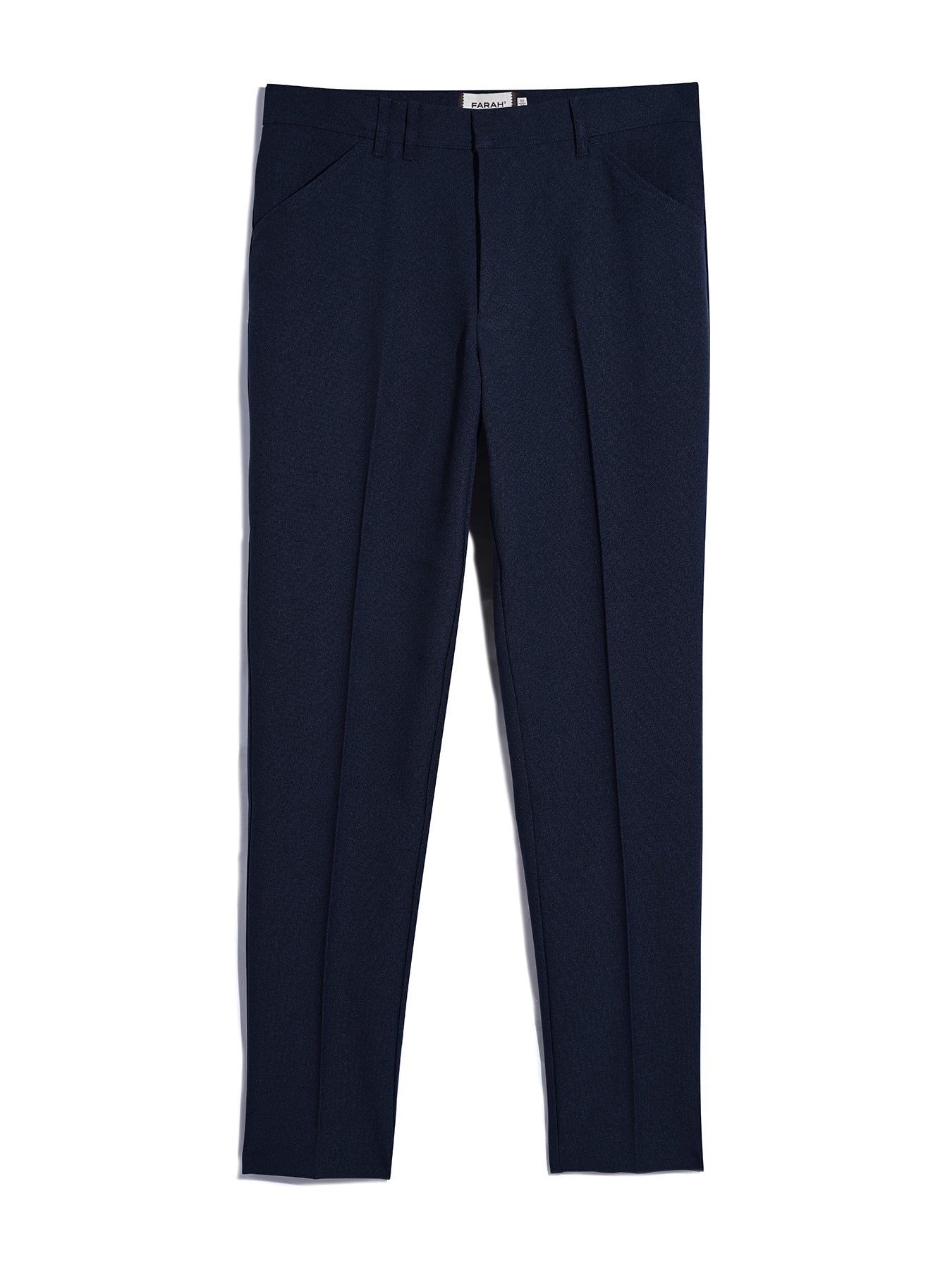 Norwood Regular Fit Heavy Hopsack Trousers In Ink Navy - Image 5