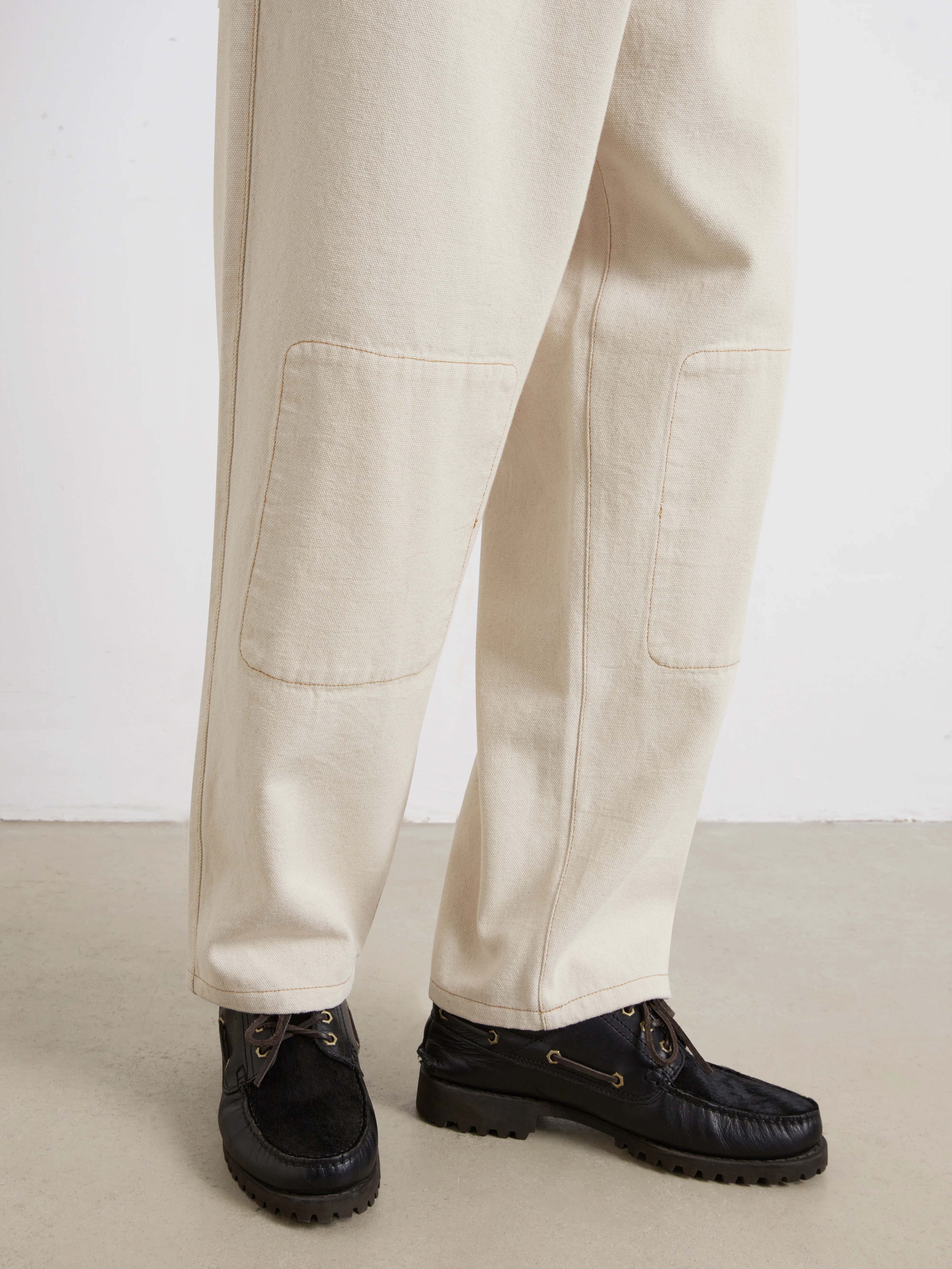 Sambrano Archive Canvas Trousers In Ecru - Image 5
