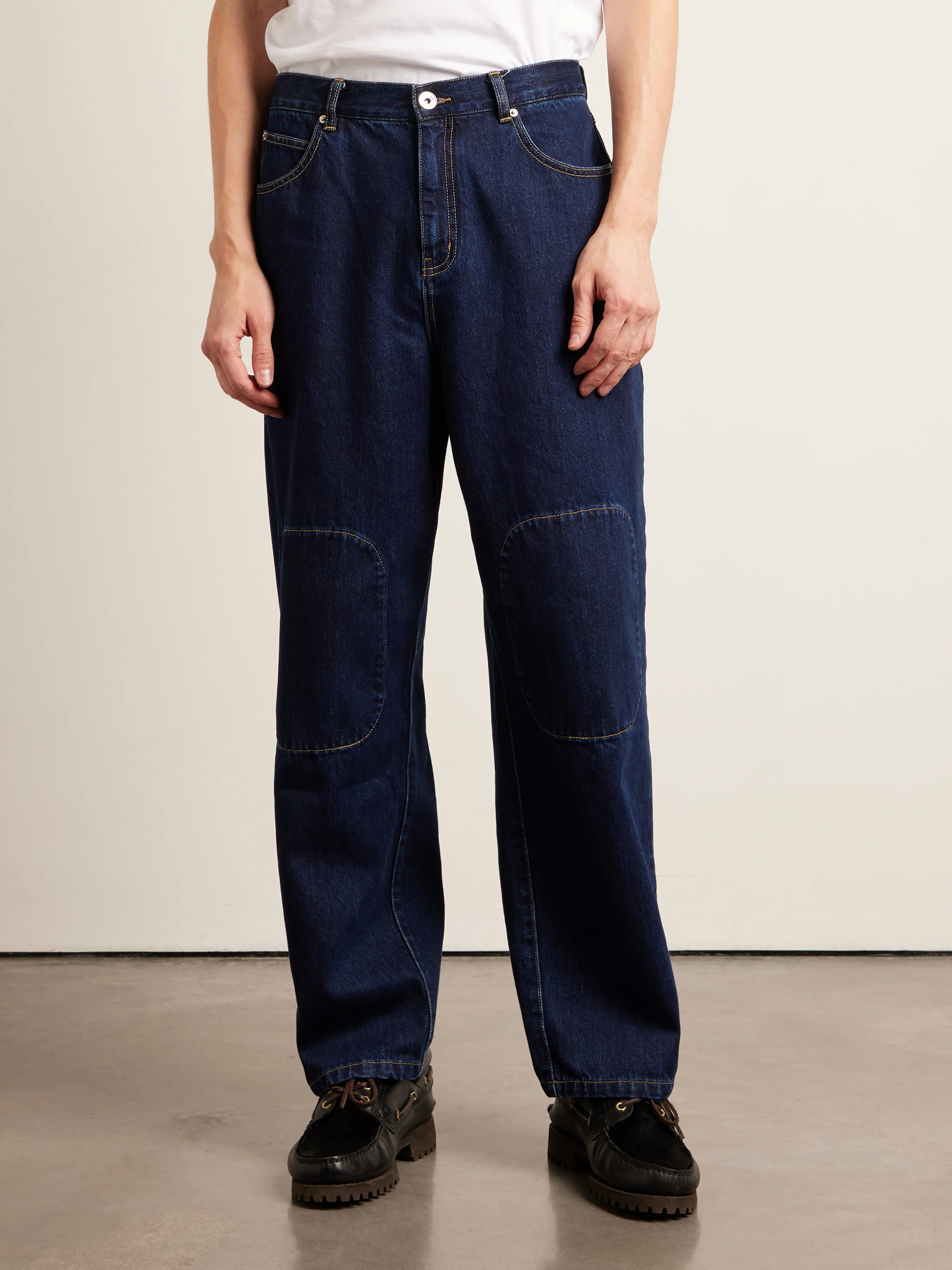 Sambrano Archive Reinforced Jeans In Mid Denim - Image 3