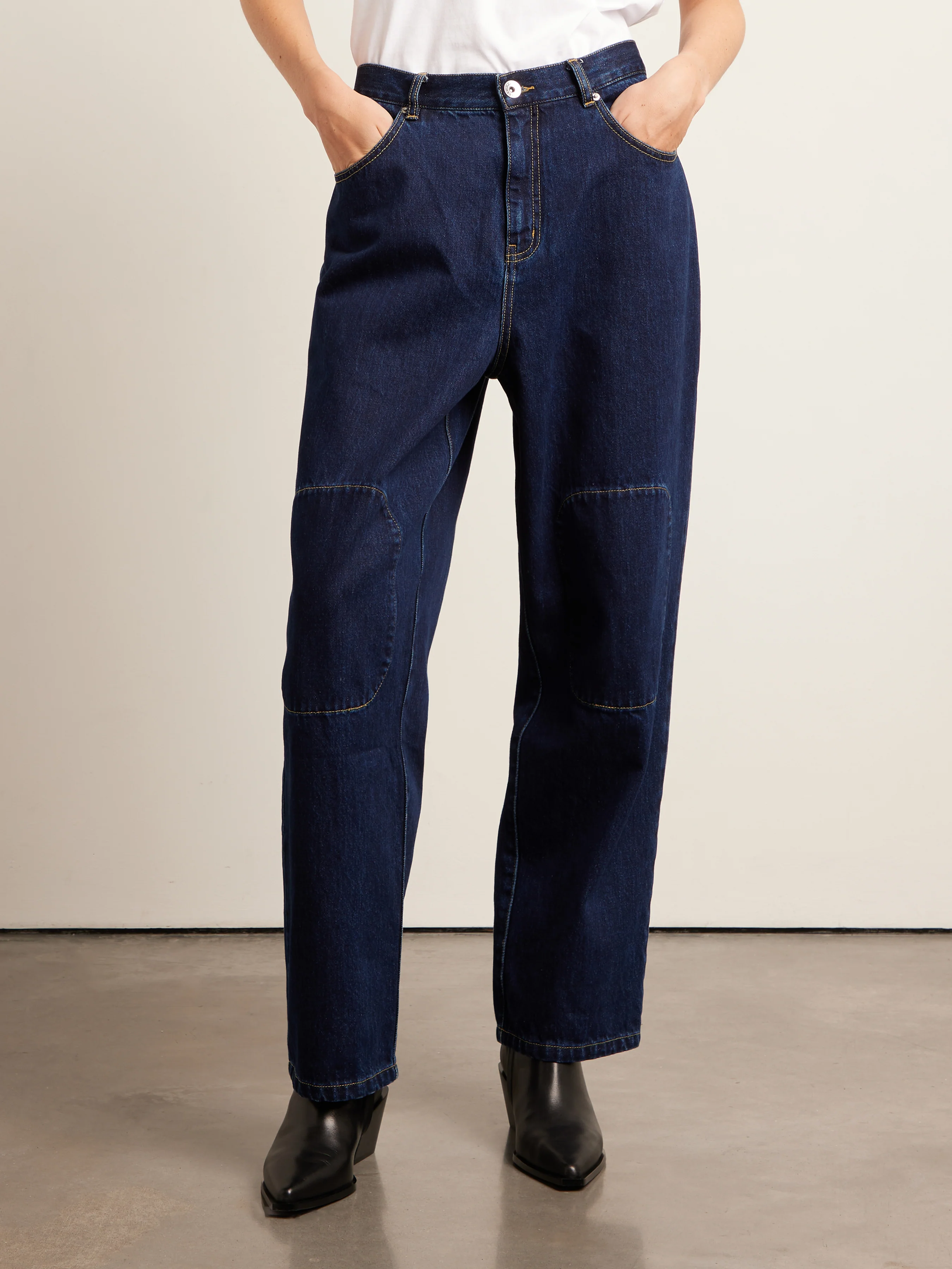 Sambrano Archive Reinforced Jeans In Mid Denim - Image 5