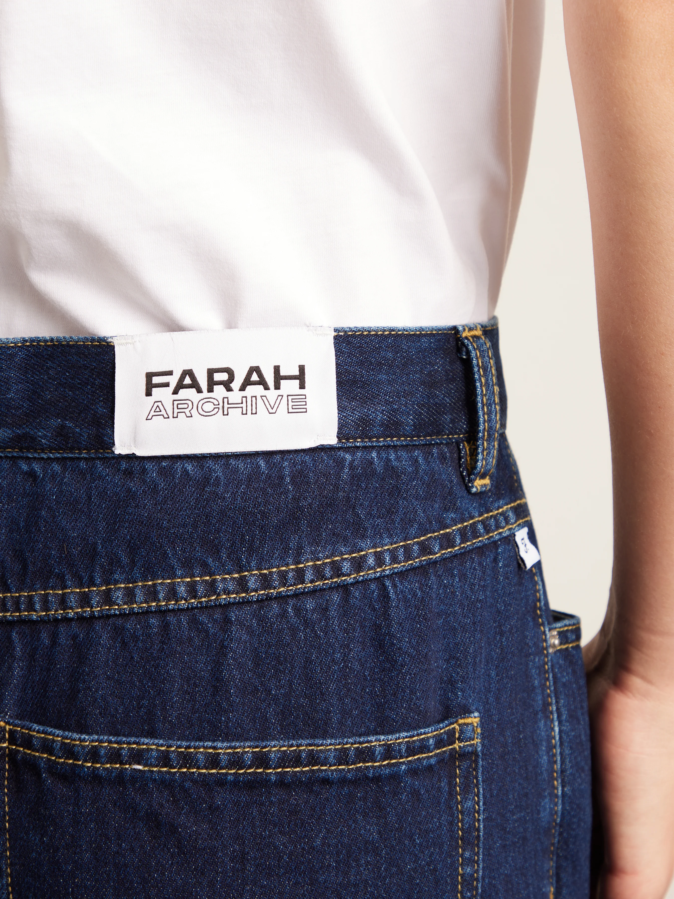 Sambrano Archive Reinforced Jeans In Mid Denim - Image 7