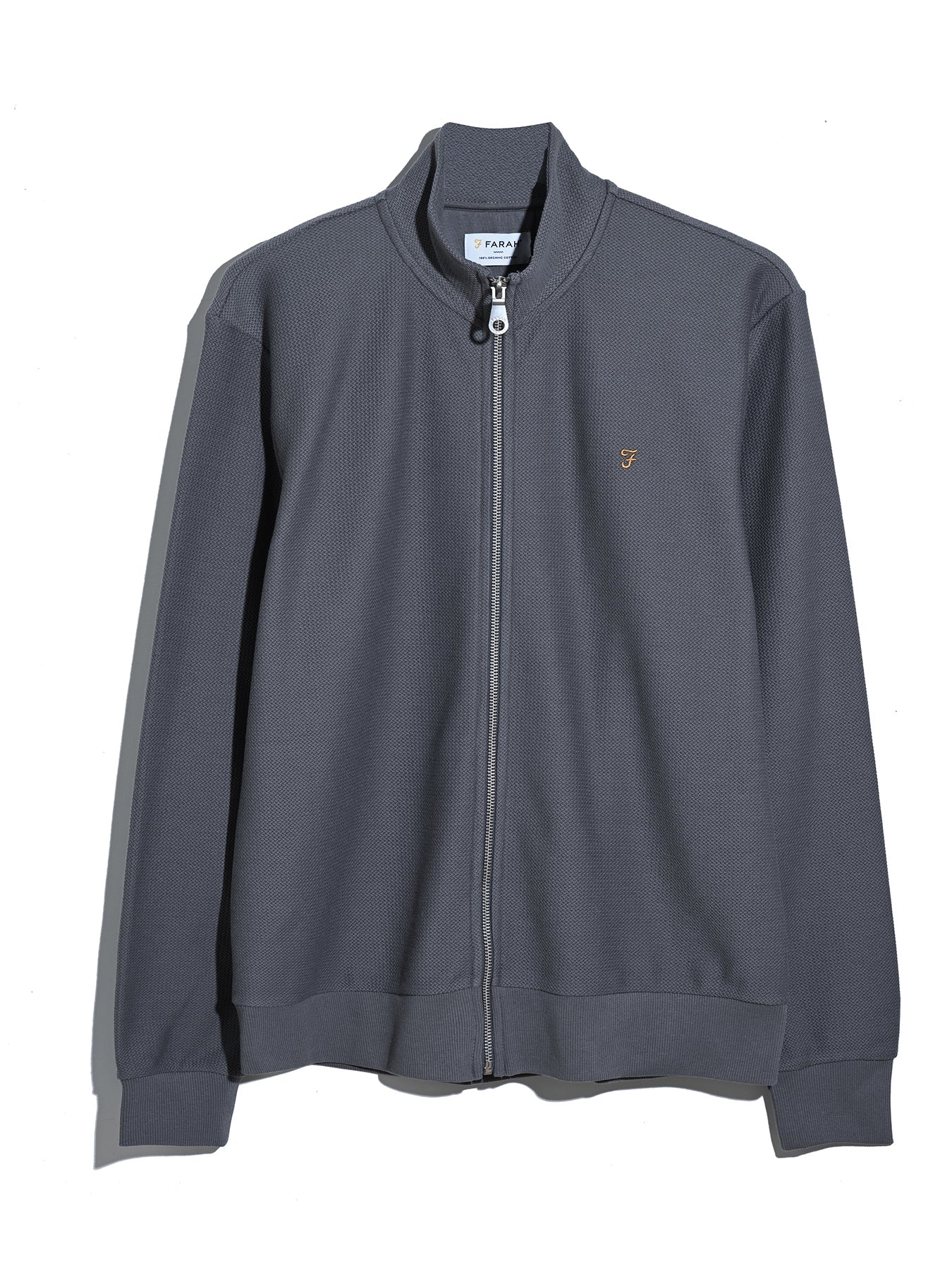 Seaton Zip Through Sweatshirt In Grey Shade - Image 5