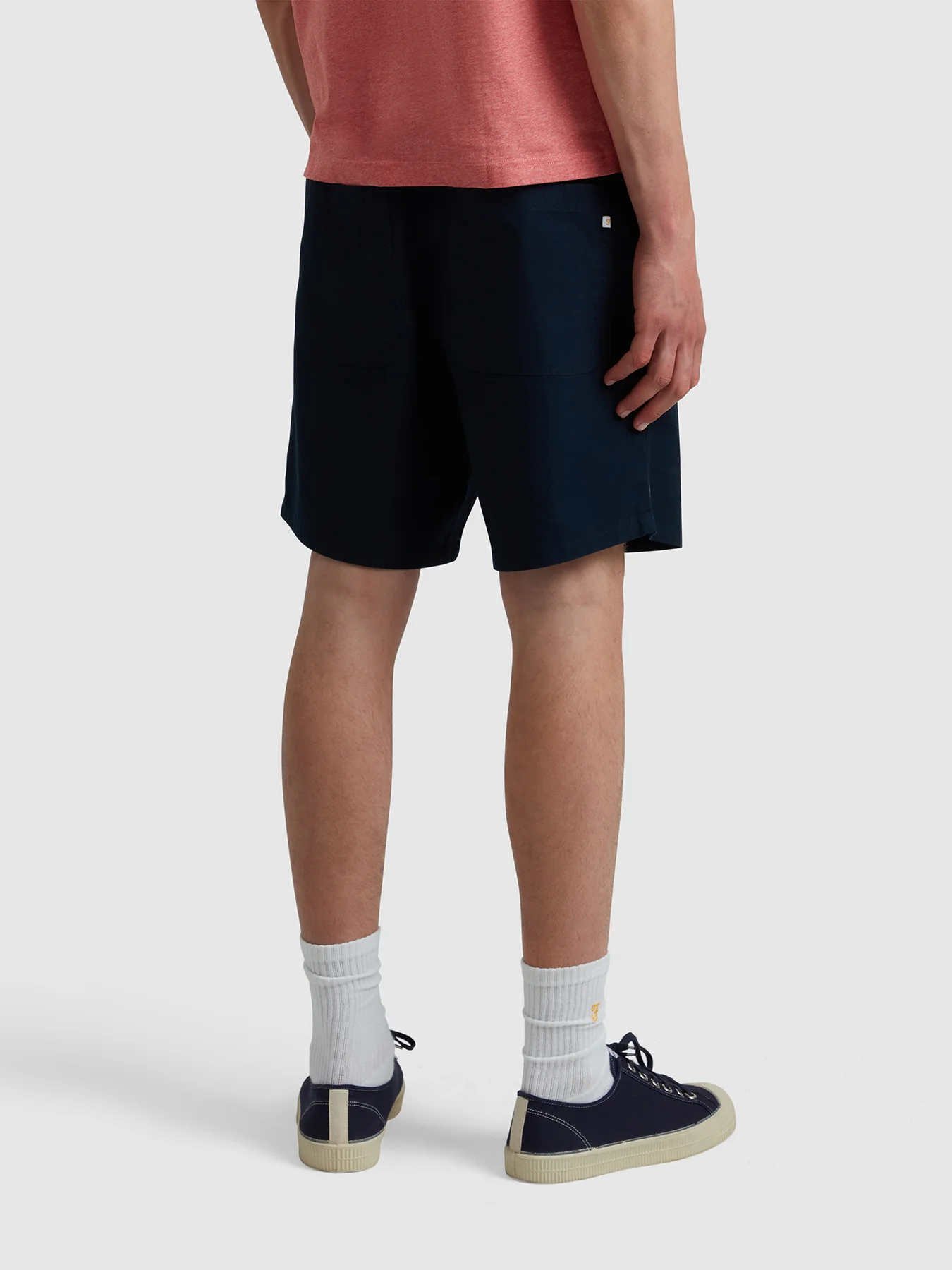 Sepel Canvas Shorts In True Navy - Image 3