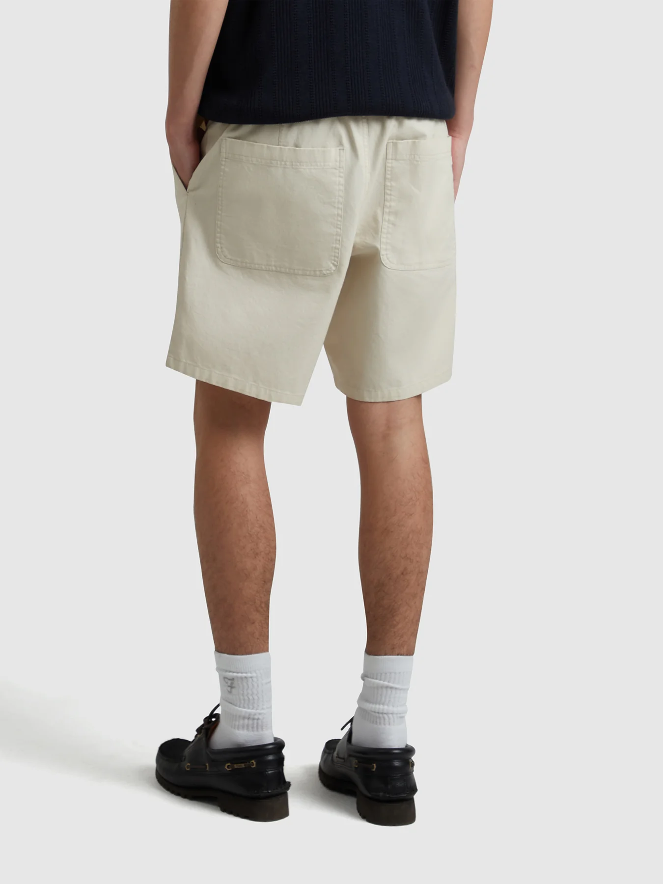 Sepel Canvas Shorts In Fog - Image 3