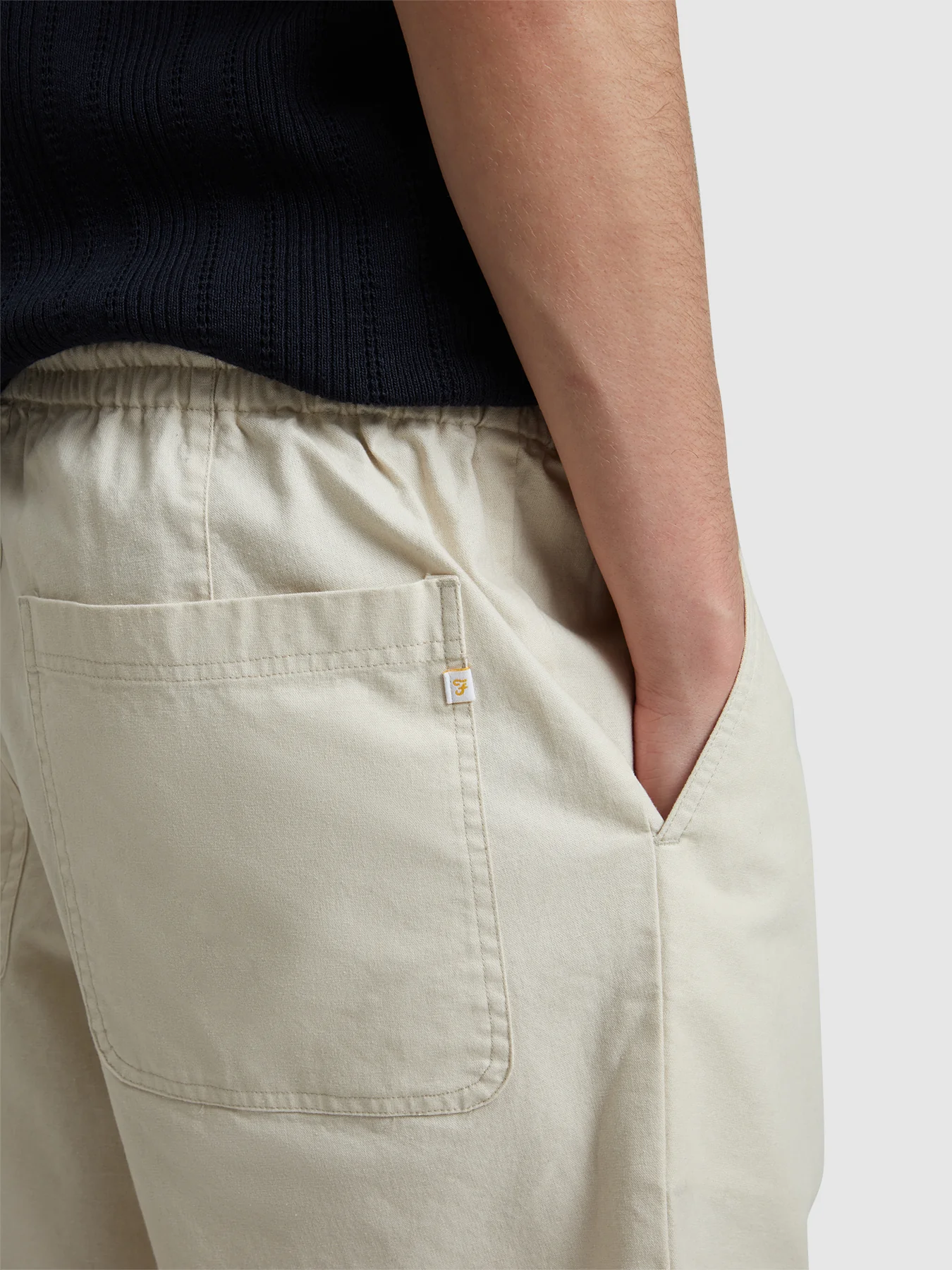 Sepel Canvas Shorts In Fog - Image 4