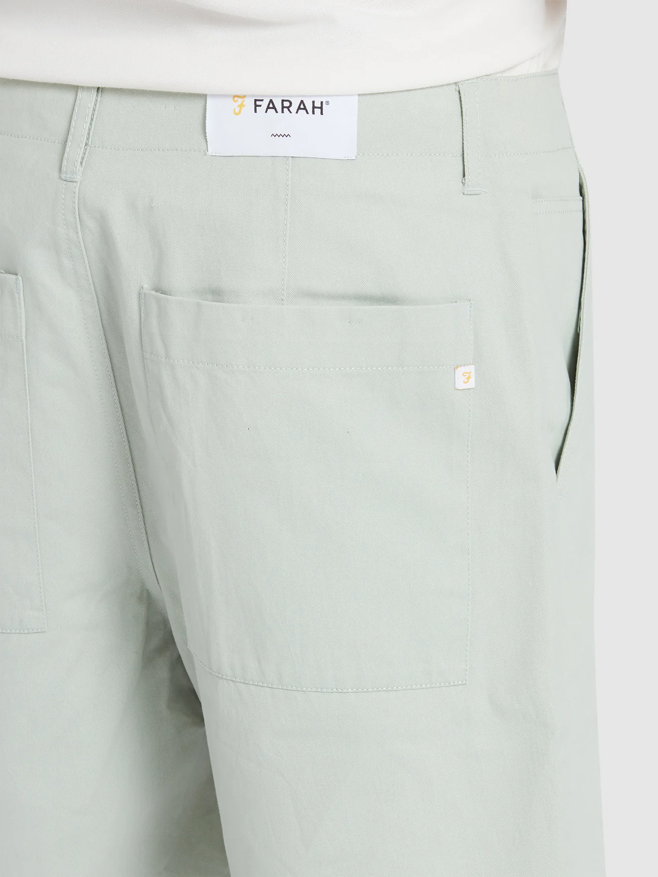Sepel Twill Shorts In Grove Green - Image 4