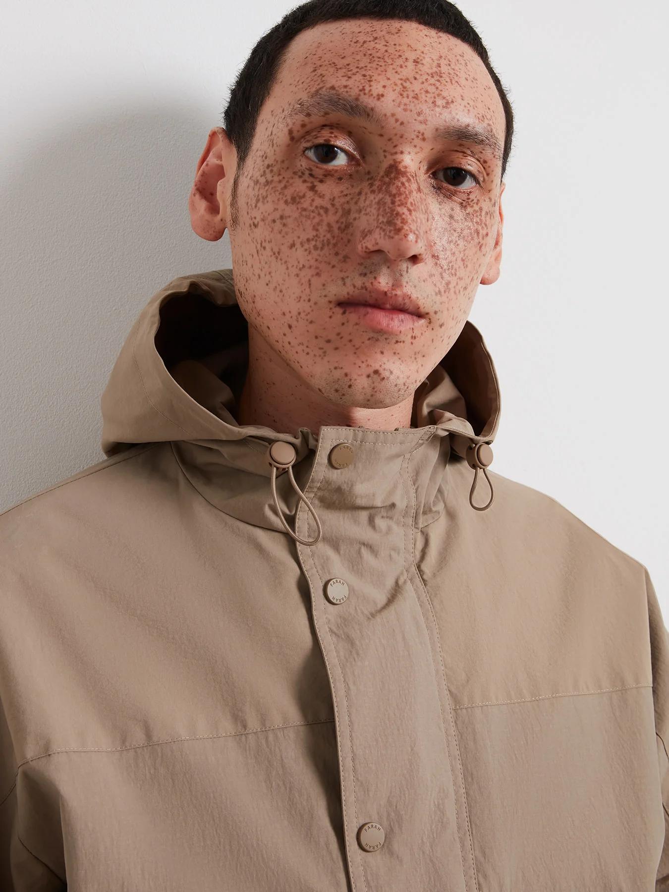 Shenley Hooded Jacket In Ashen Taupe