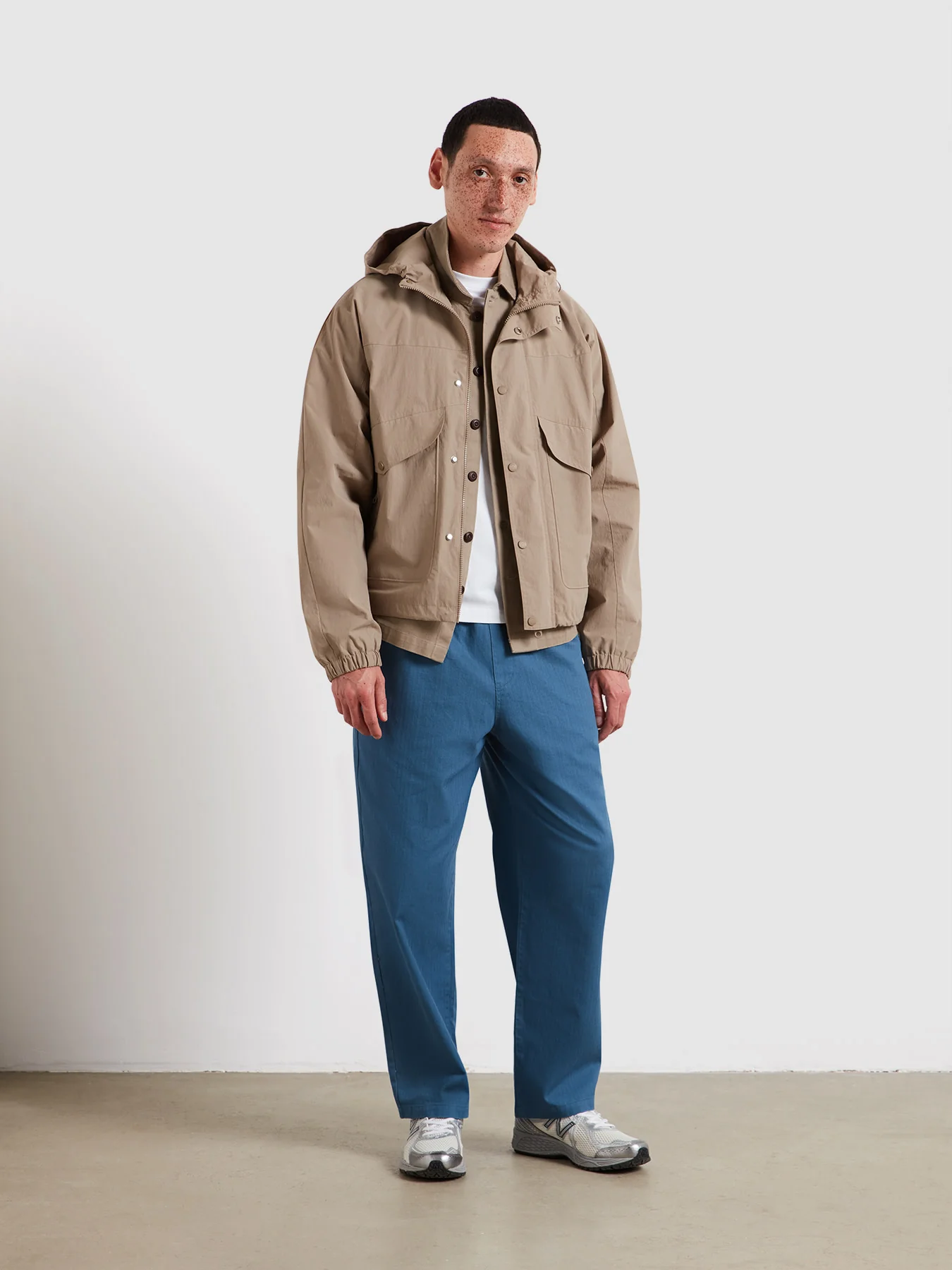 Shenley Hooded Jacket In Ashen Taupe - Image 3