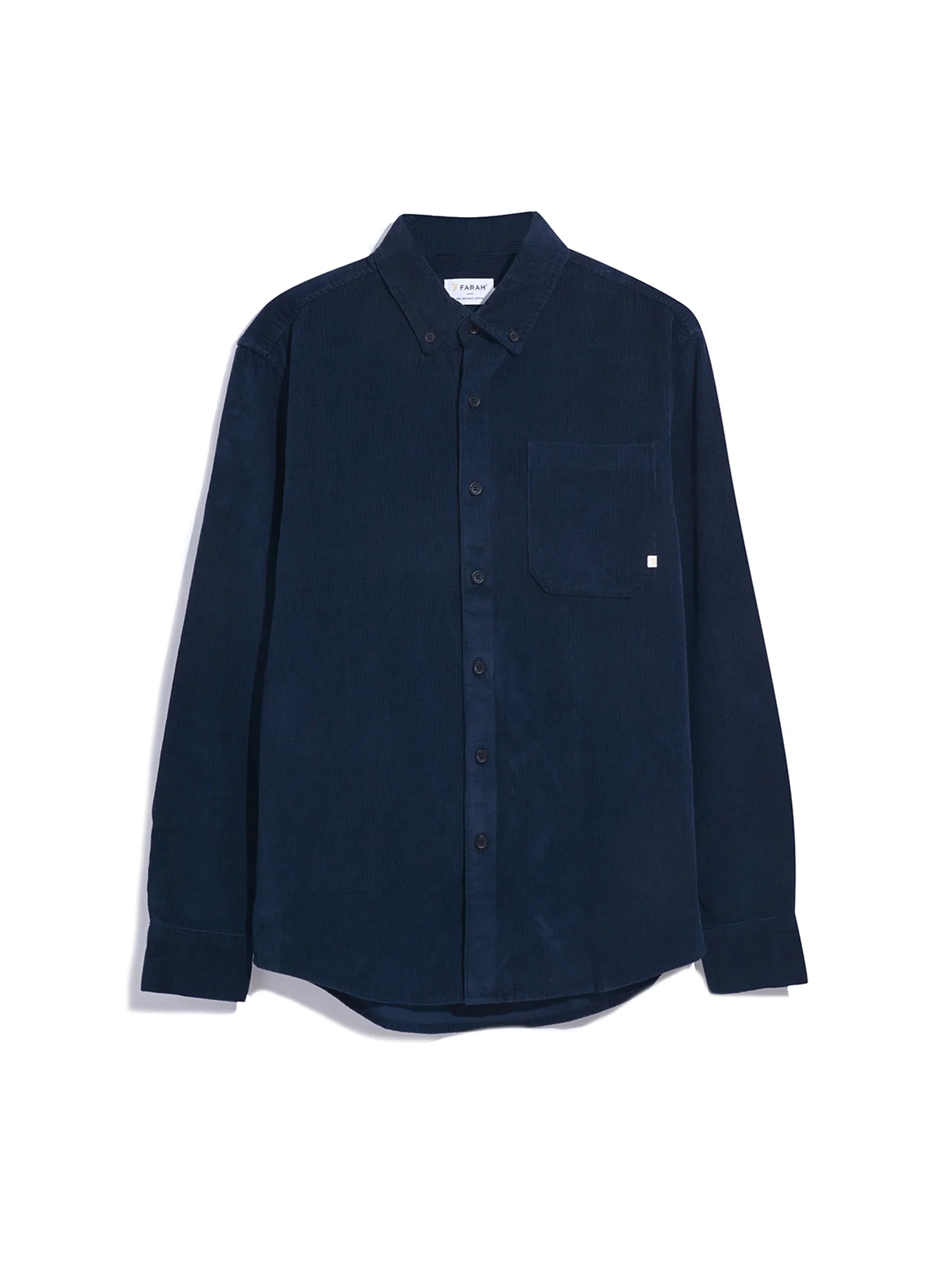 Spencer Casual Fit Corduroy Shirt In True Navy - Image 5