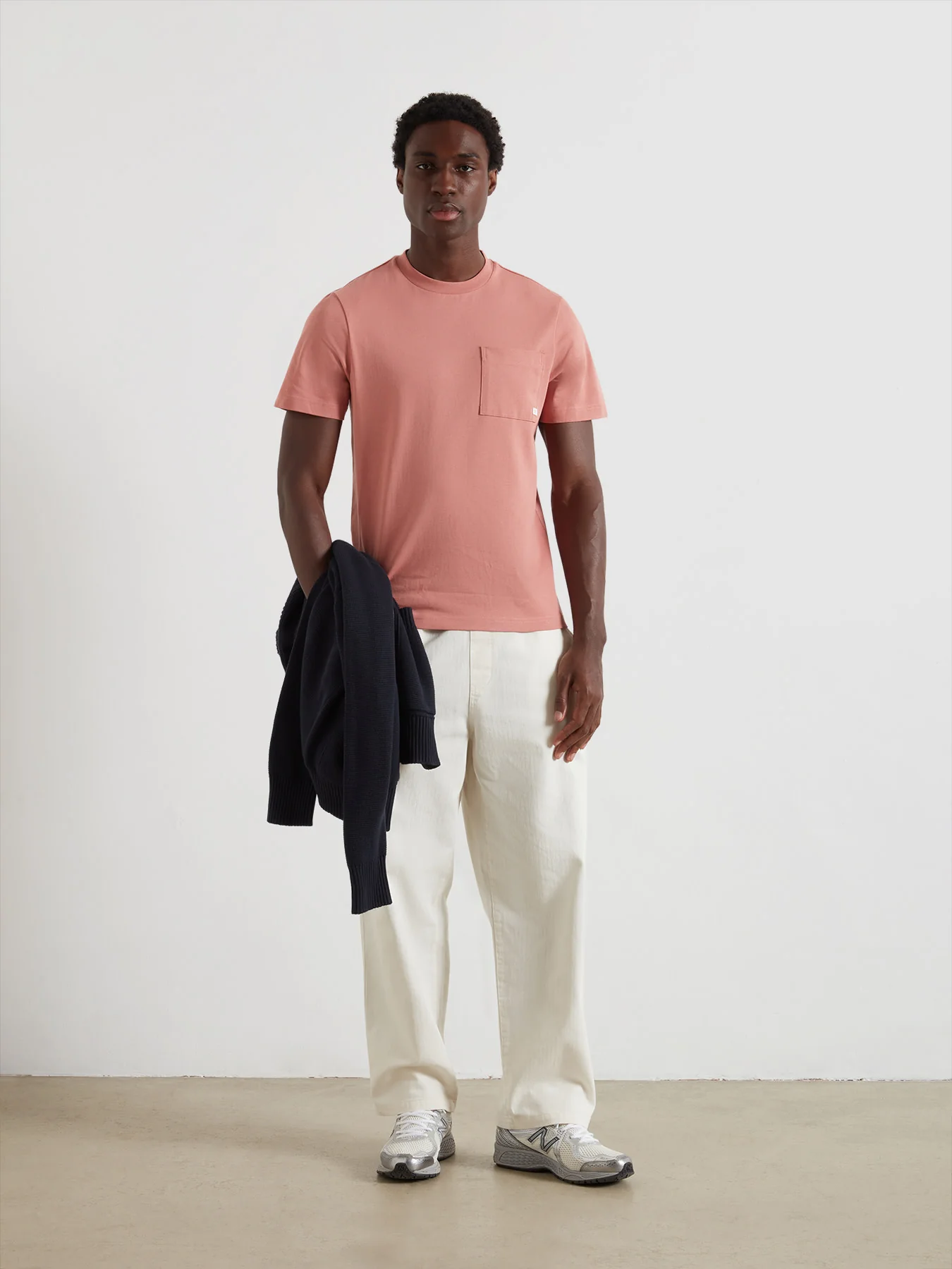Stacy Pocket T-Shirt In Varsity Pink - Image 2