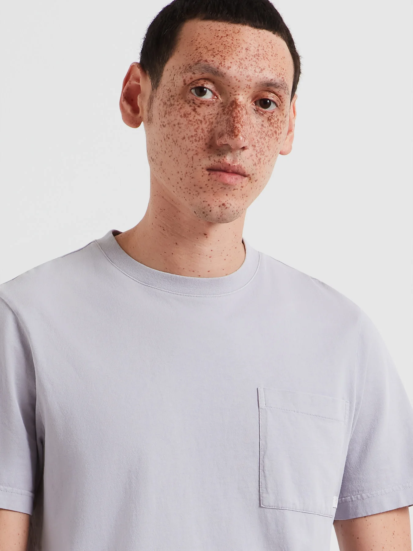 Stacy Pocket T-Shirt In Dusky Lavender - Image 4