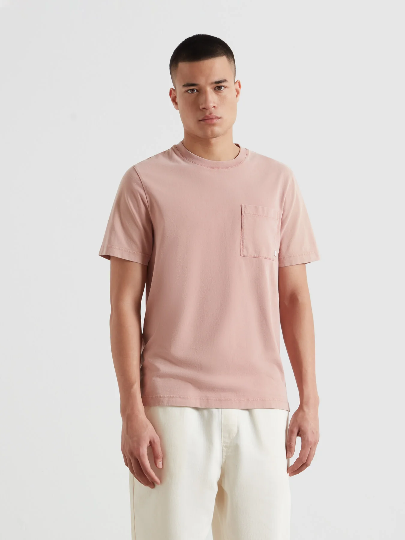 Stacy Pocket T-Shirt In Dusty Red