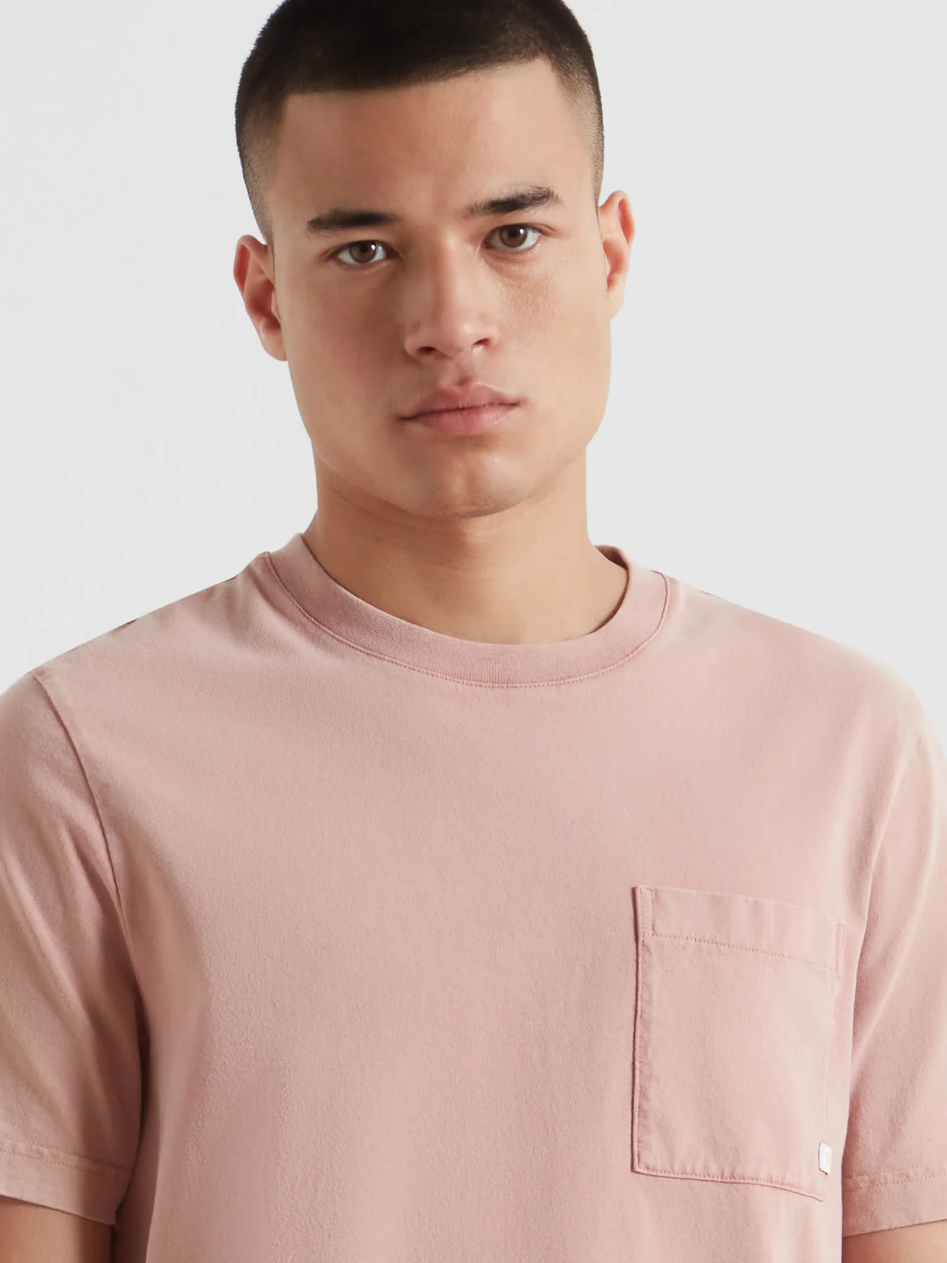 Stacy Pocket T-Shirt In Dusty Red - Image 4