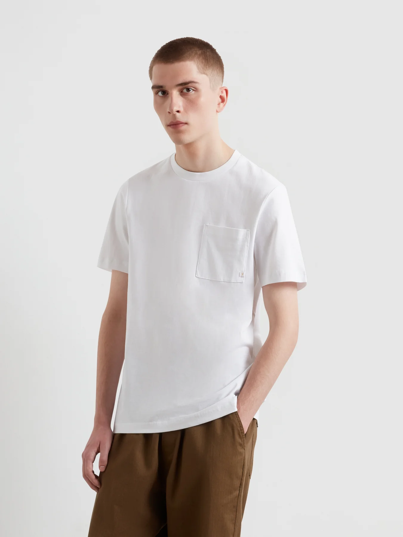 Stacy Pocket T-Shirt In White
