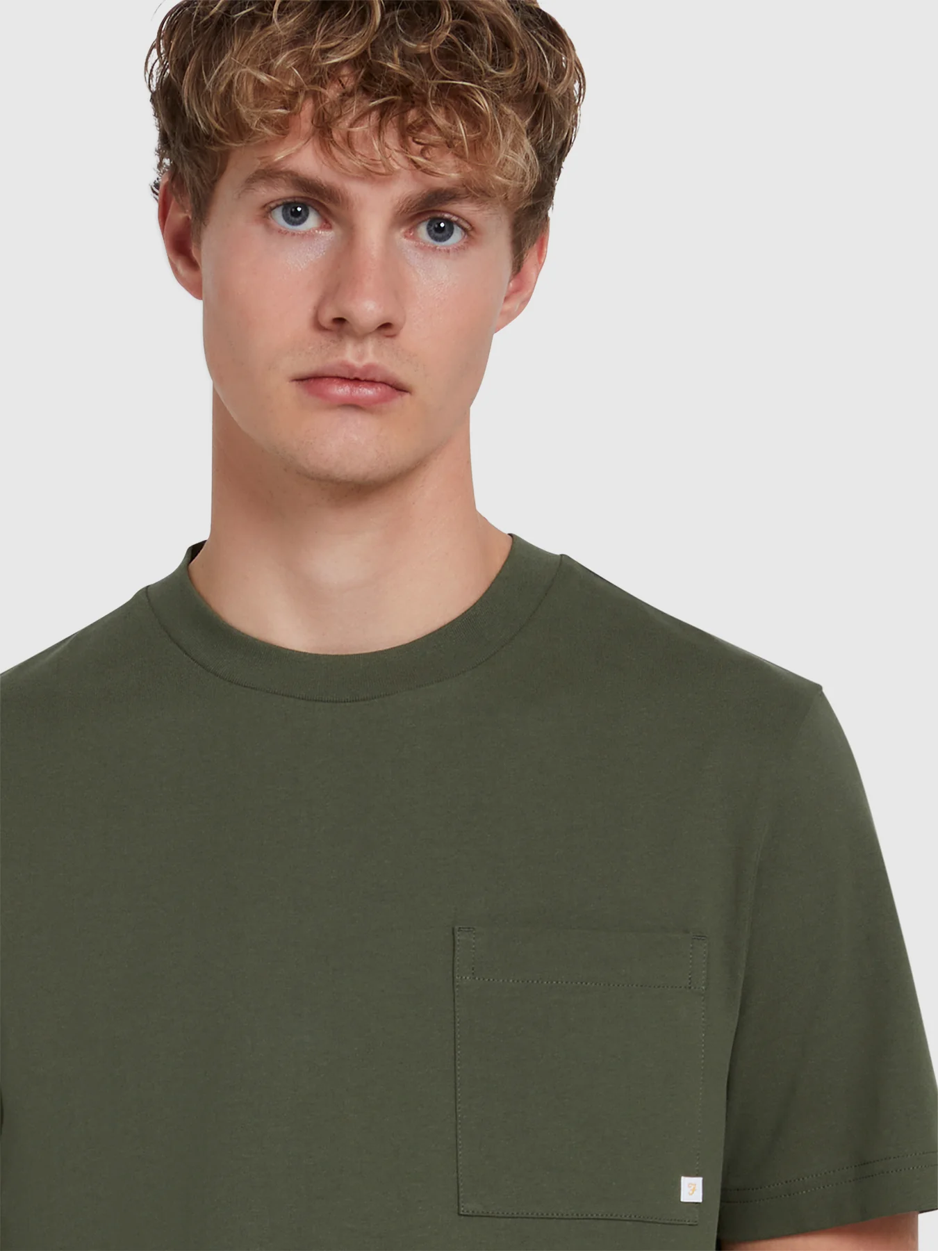 Stacy Regular Fit Pocket T-Shirt In Rosemary - Image 4