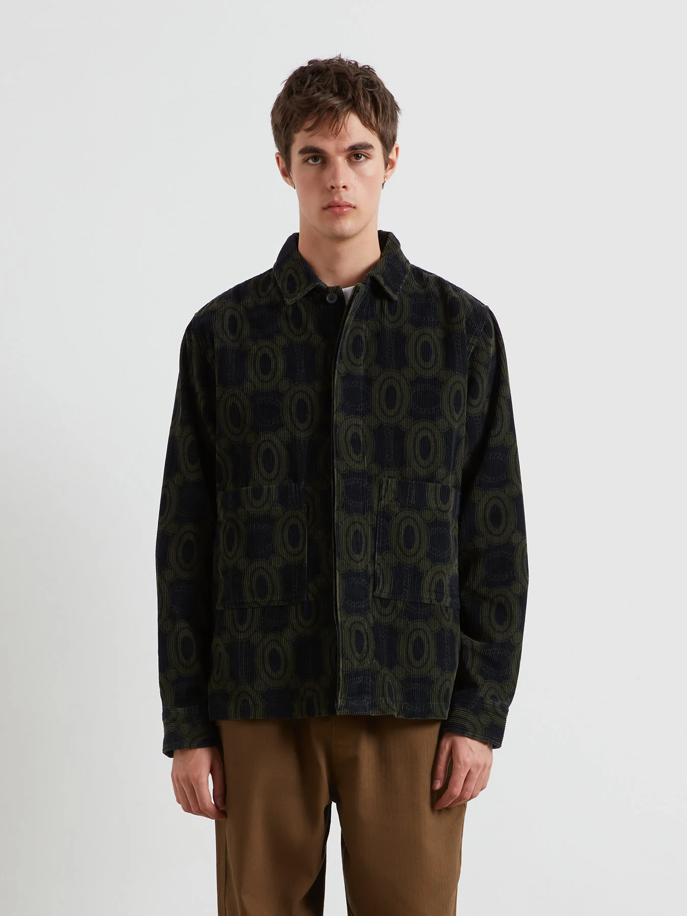 Stanley Cord Overshirt In True Navy