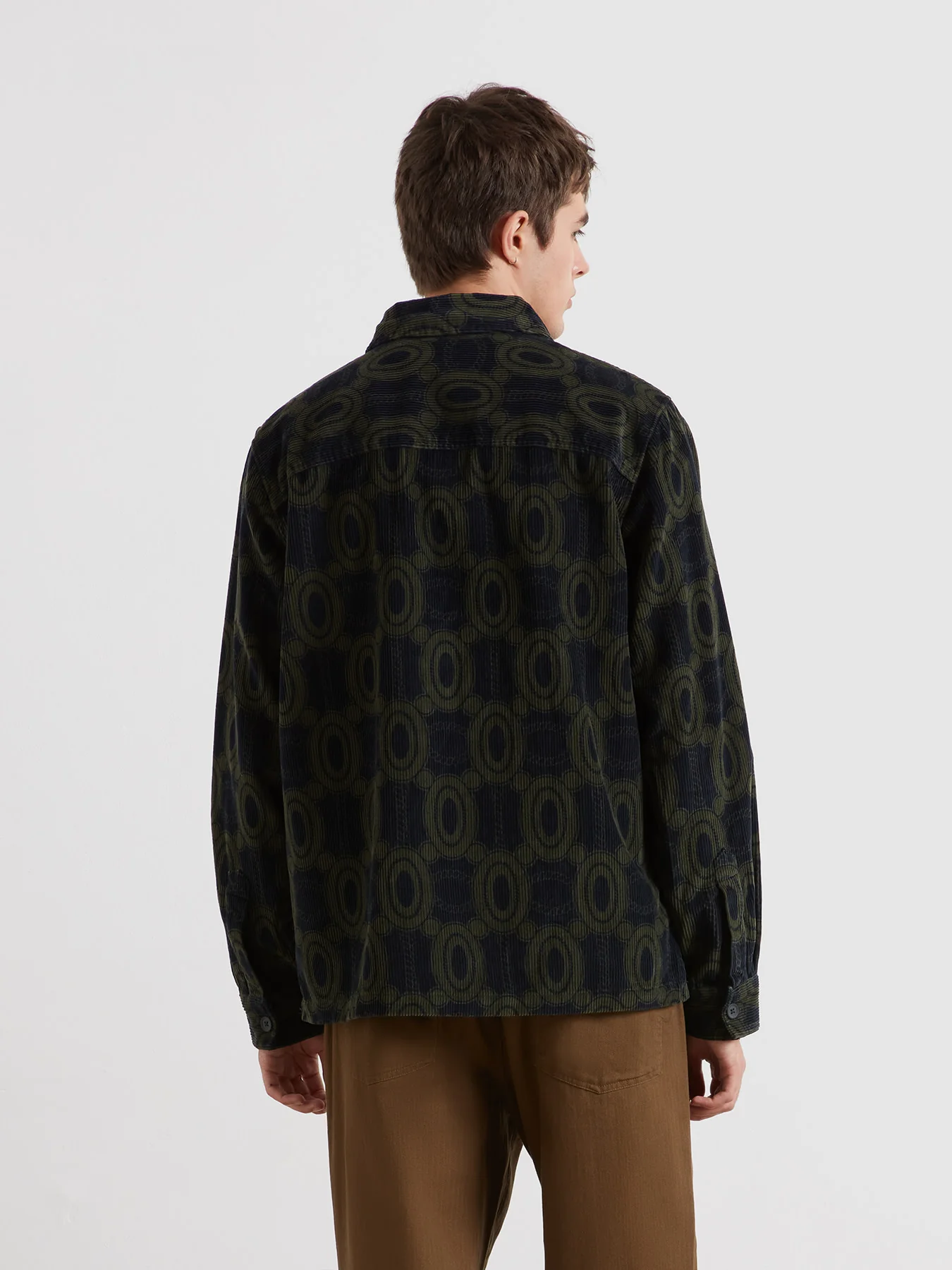 Stanley Cord Overshirt In True Navy - Image 3