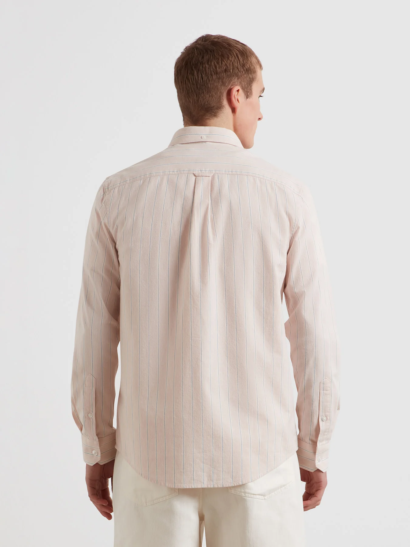 Steen Striped Shirt In Floral Pink Marl - Image 3