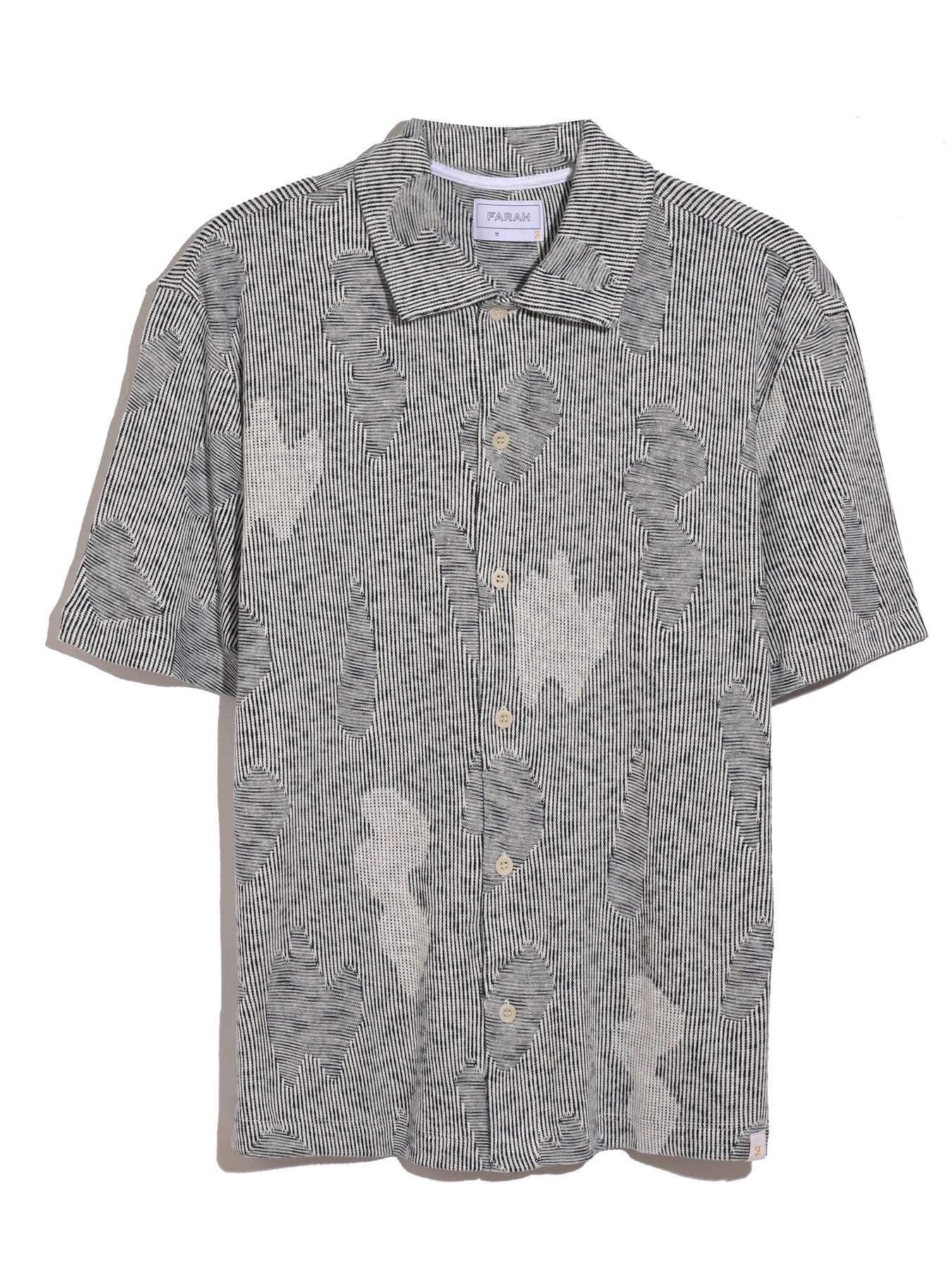 Stoker Jacquard Button Front Polo Shirt In Yale - Image 5