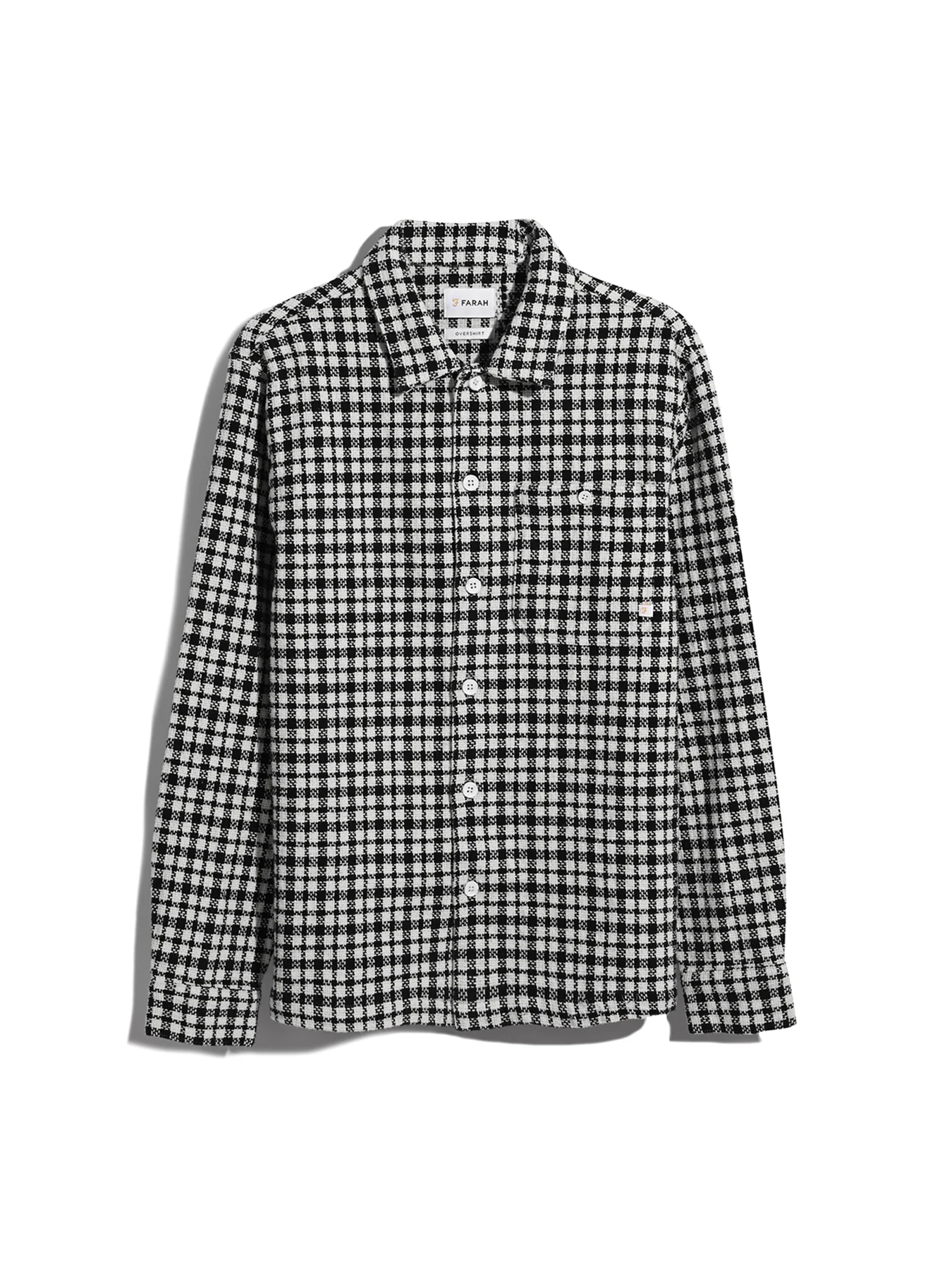 Thawley Check Overshirt In True Navy - Image 5