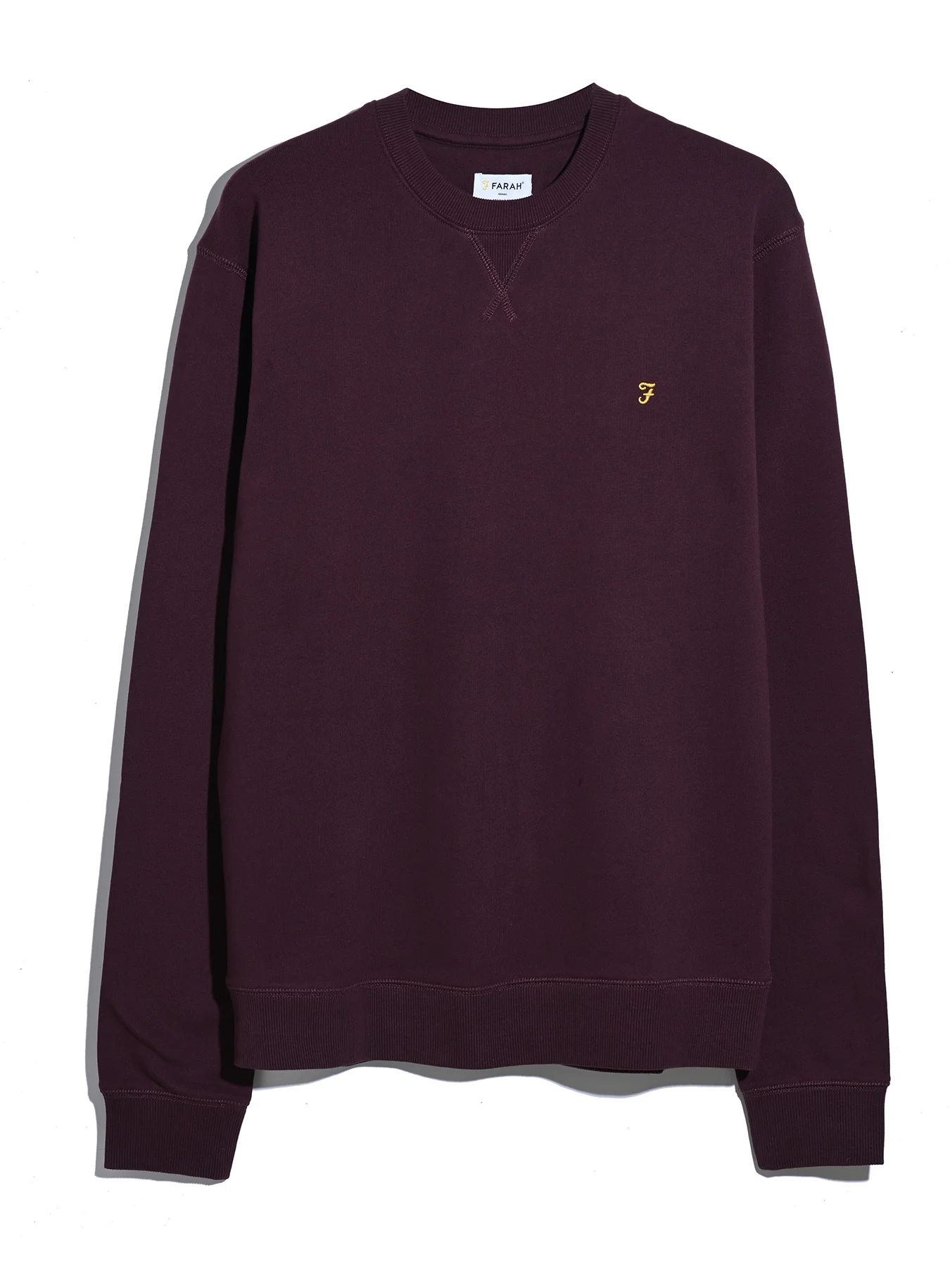 Tim Organic Cotton Crew Neck Sweatshirt In Bordeaux - Image 5