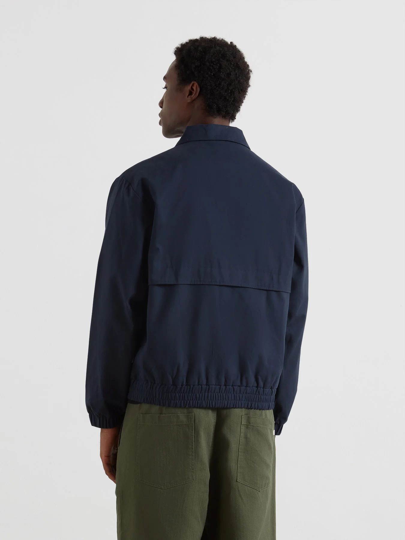 Tyler Blouson Jacket In True Navy - Image 3